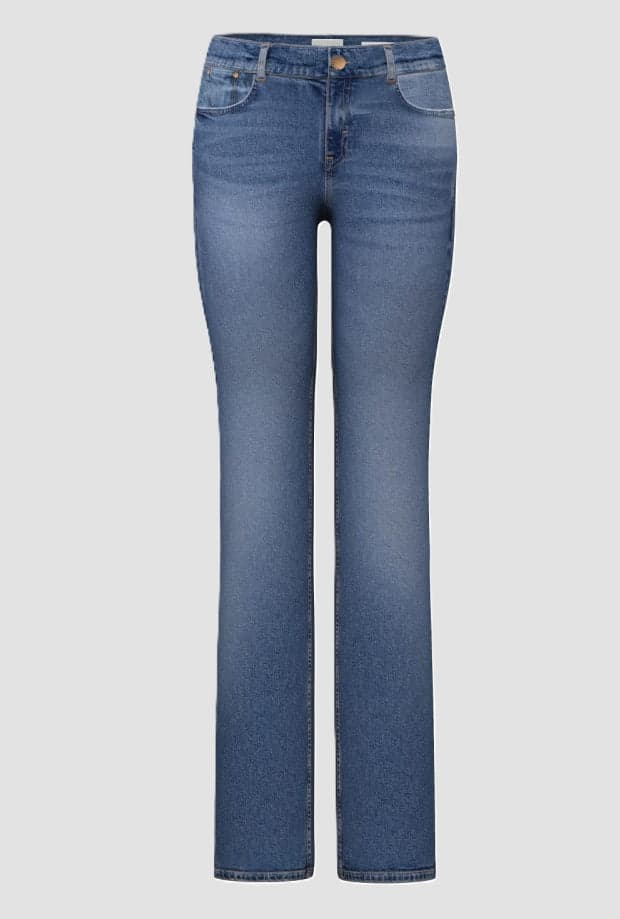 blue woman cigarette jeans