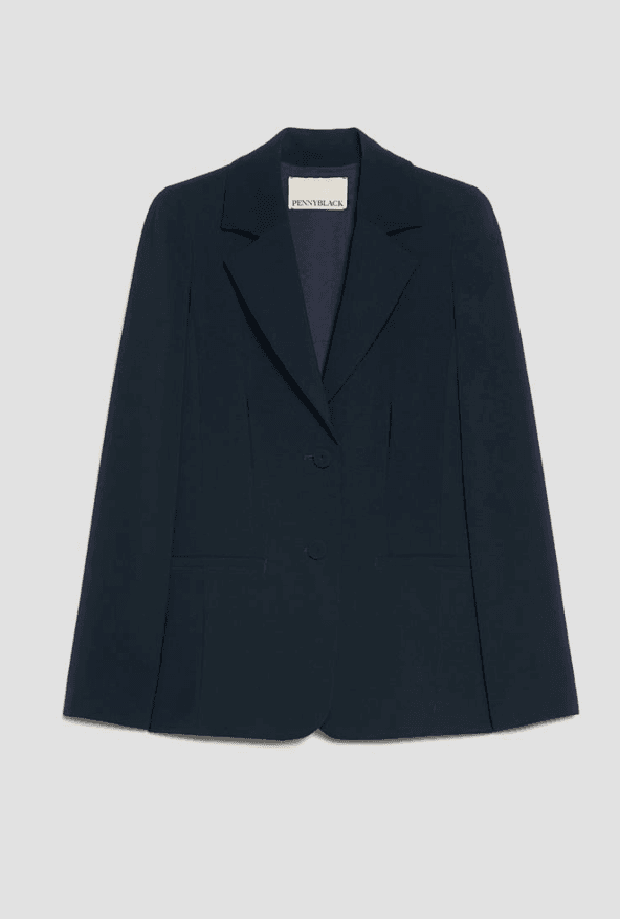 Single-breasted jacket woman blue