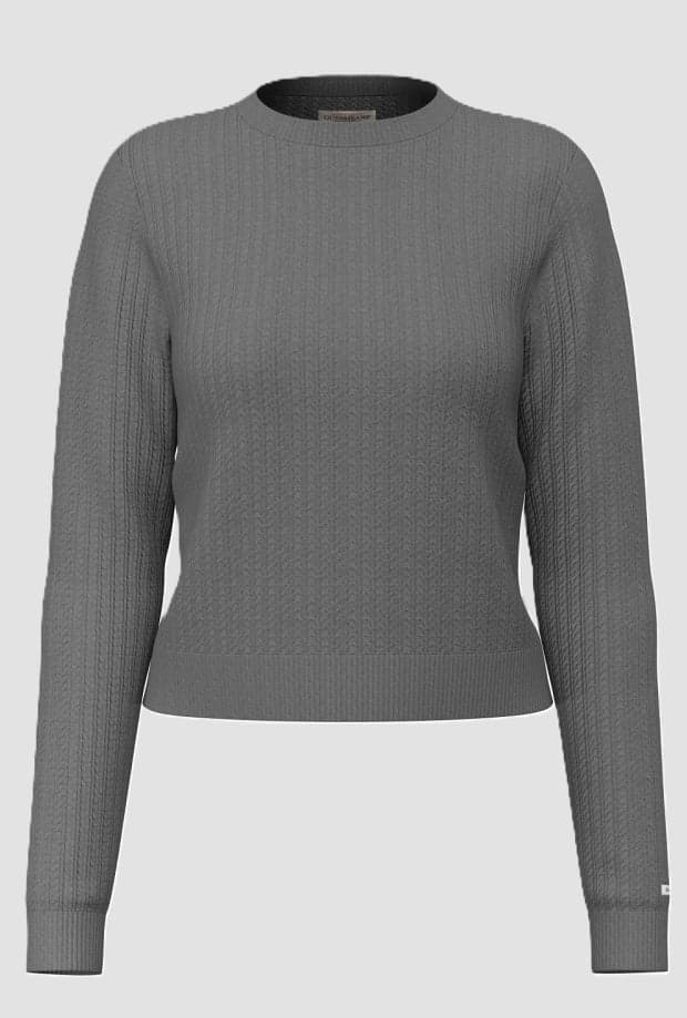 dark grey knitted woman