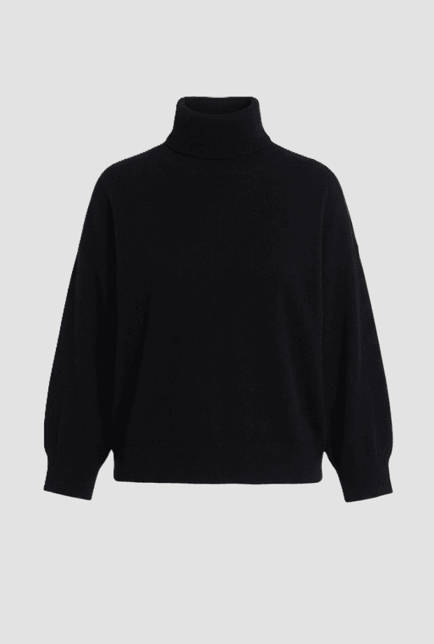 Women's wool mixer black