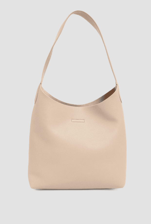 handbag hobo-tote woman beige