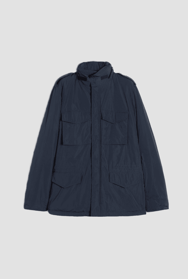 wind jacket man navy blue