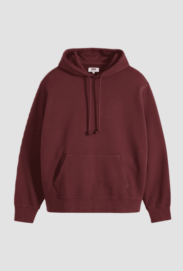 hoodie man burgundy