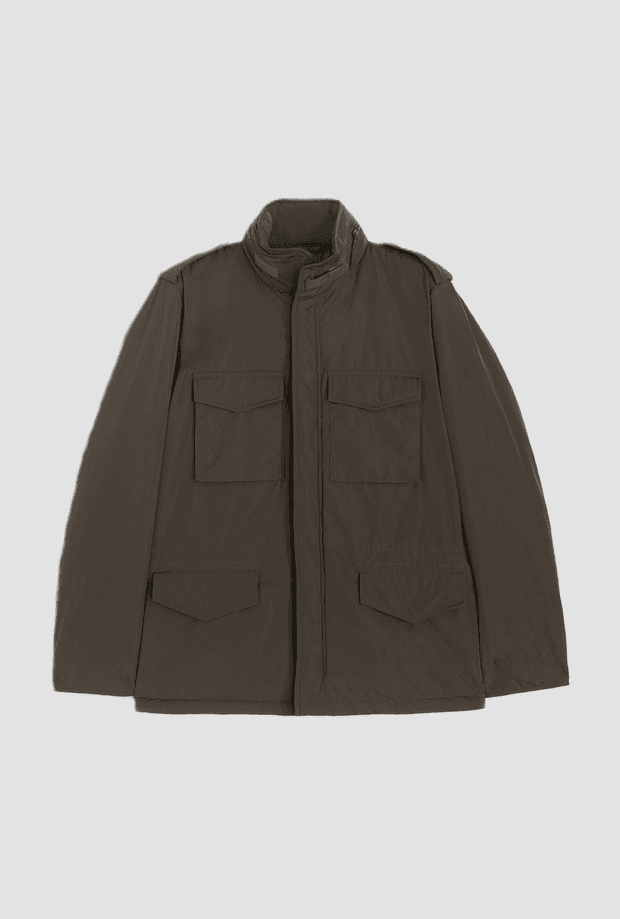 military green man wind jacket