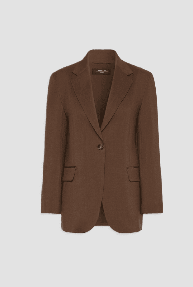 single-breasted jacket woman cocoa