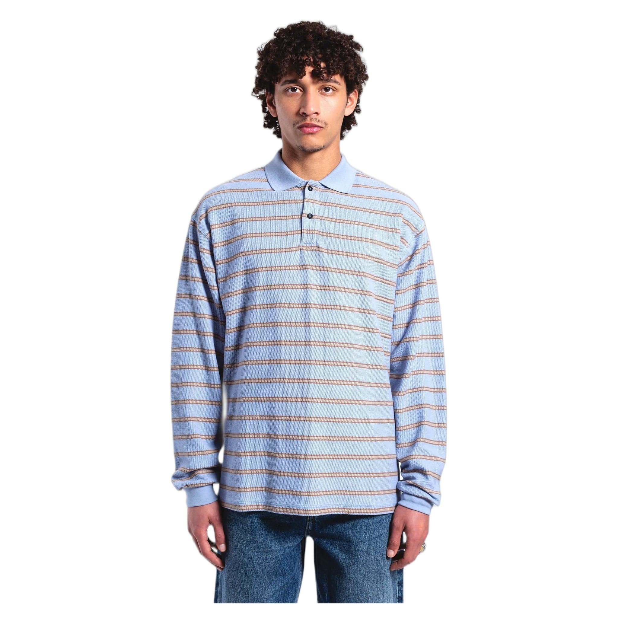 polo dr.denim reno polo - zen blue stripe