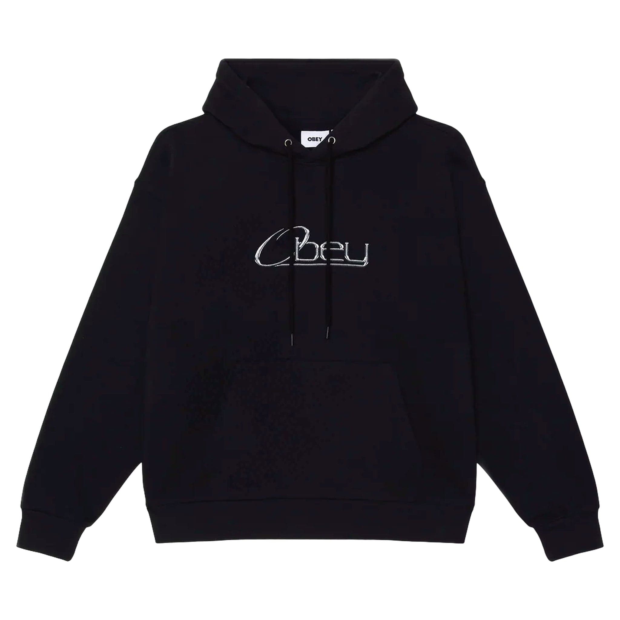 phenol Obey chrome hood fleece - black