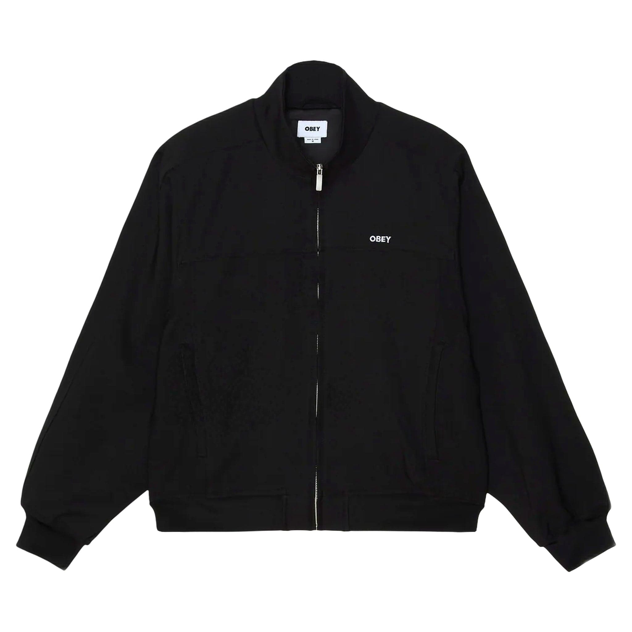 jacket Obey Tailored track jacket - black
