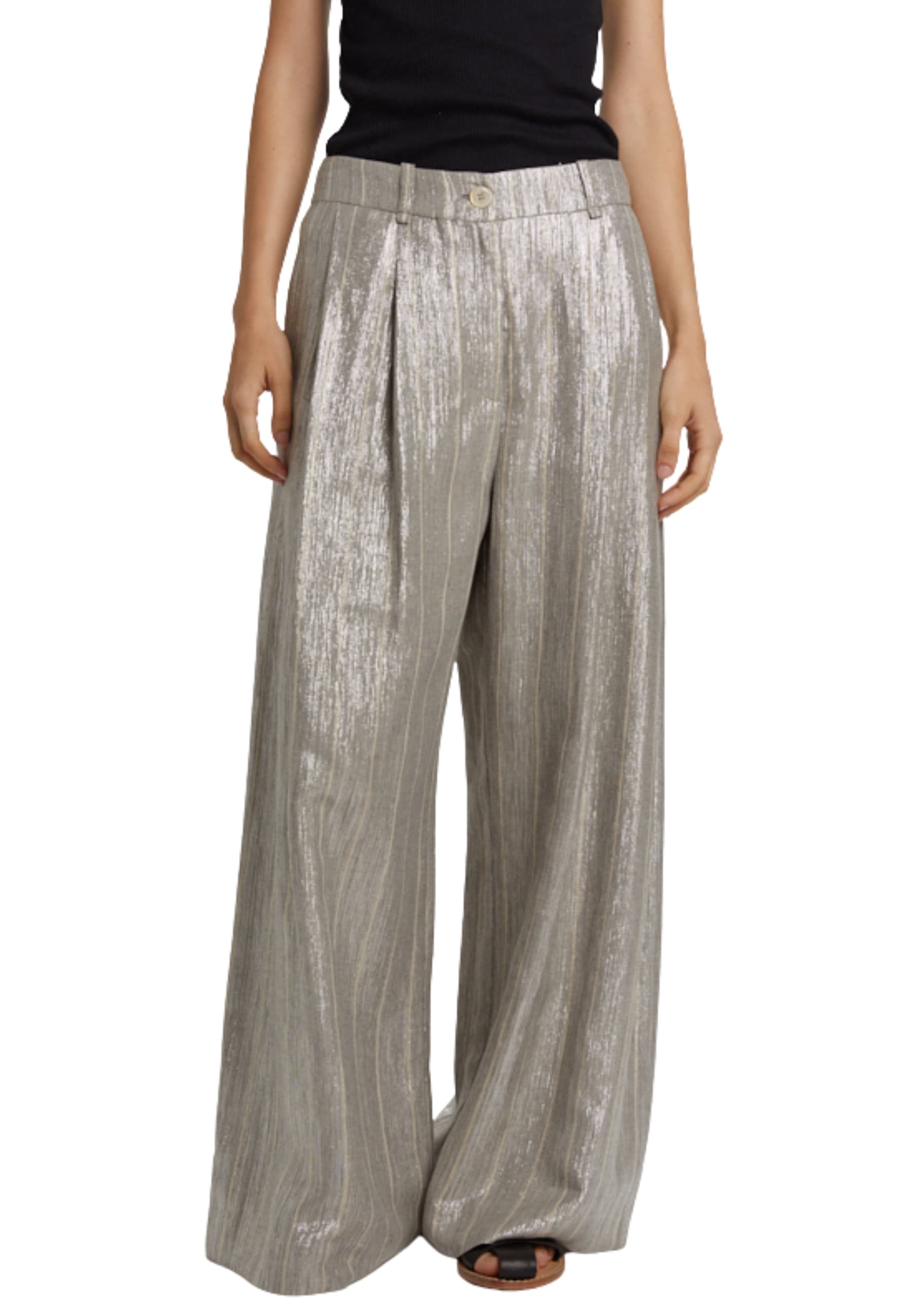 Women's trousers Pdr lurex