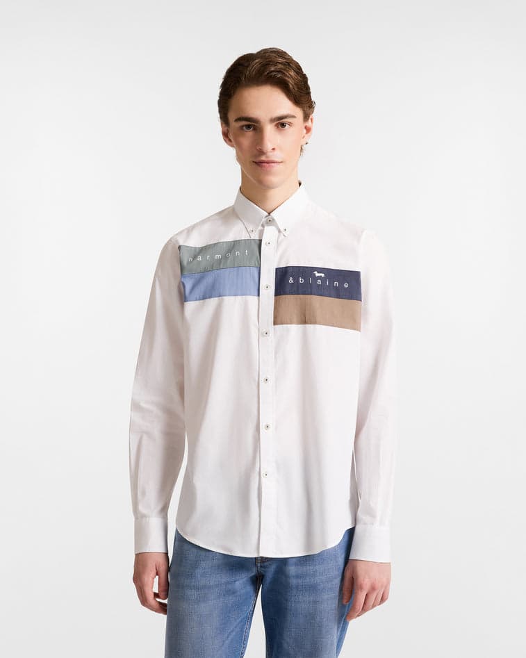 white man shirt