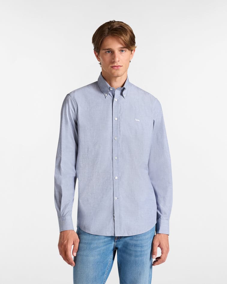 blue navy man shirt