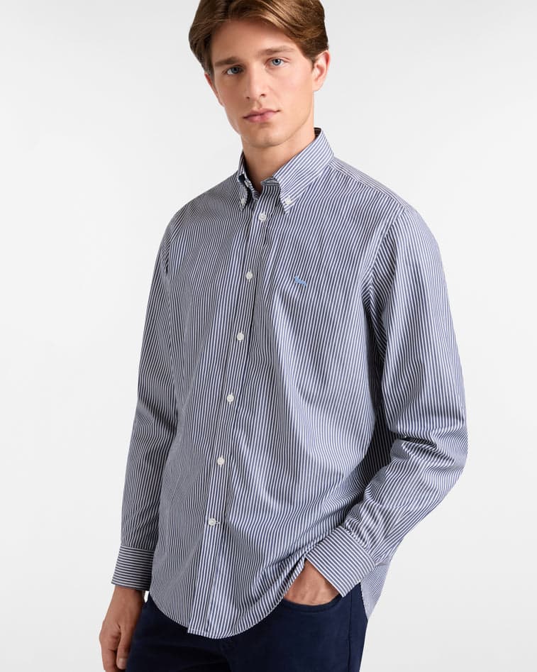 shirt man blue sport sport