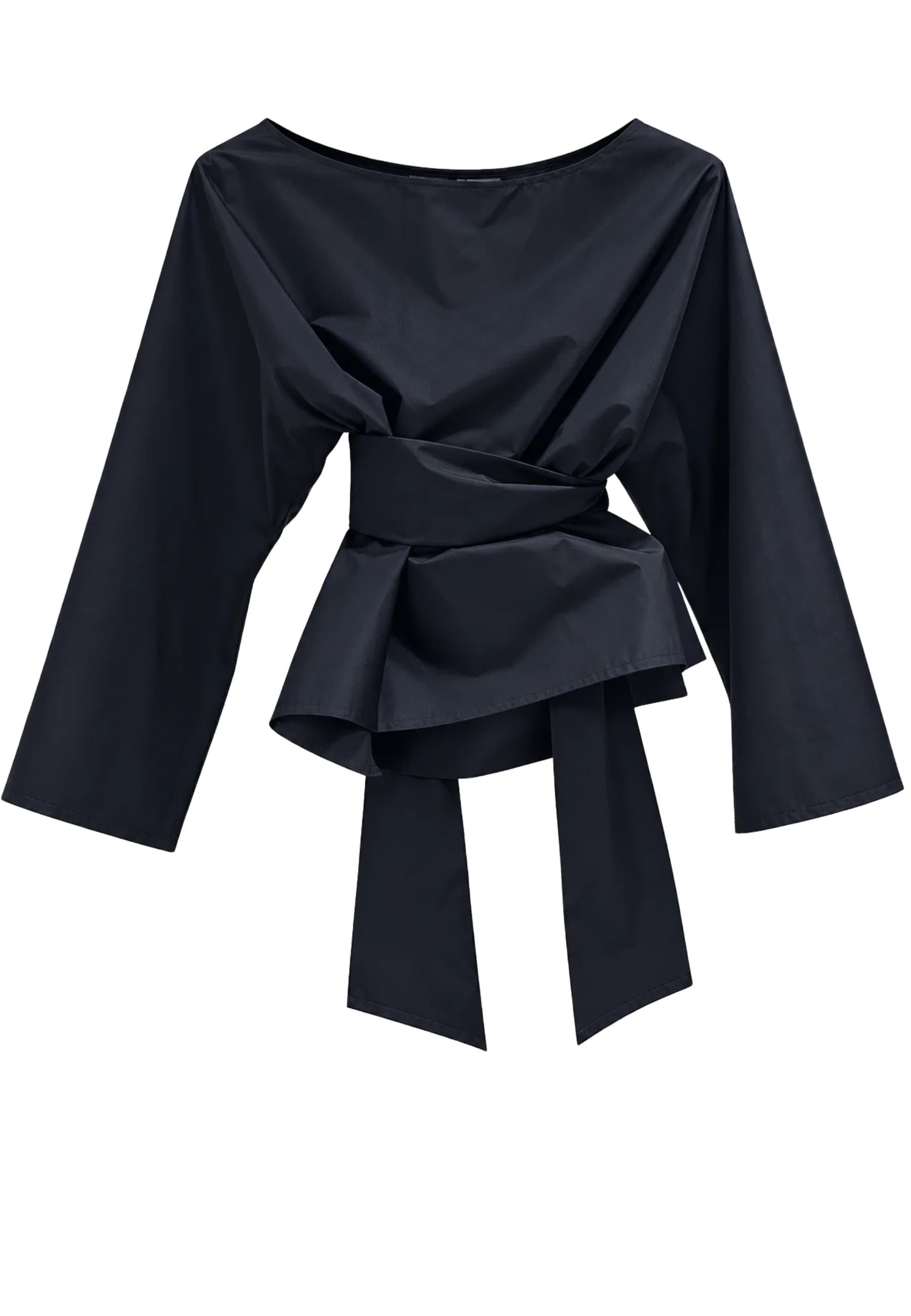 blue Cogo with fabric belt