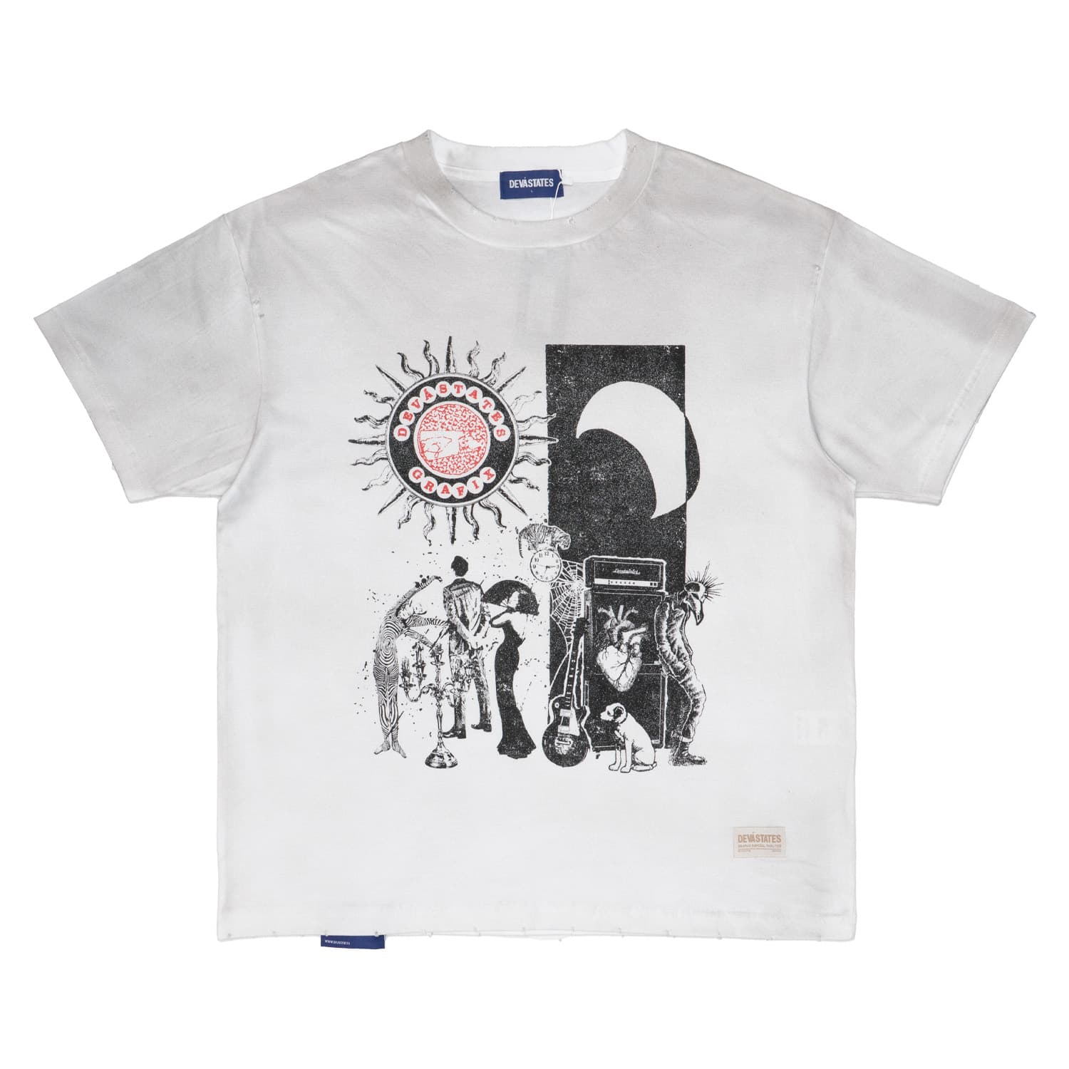 T-shirt Man Devastates Inverse White