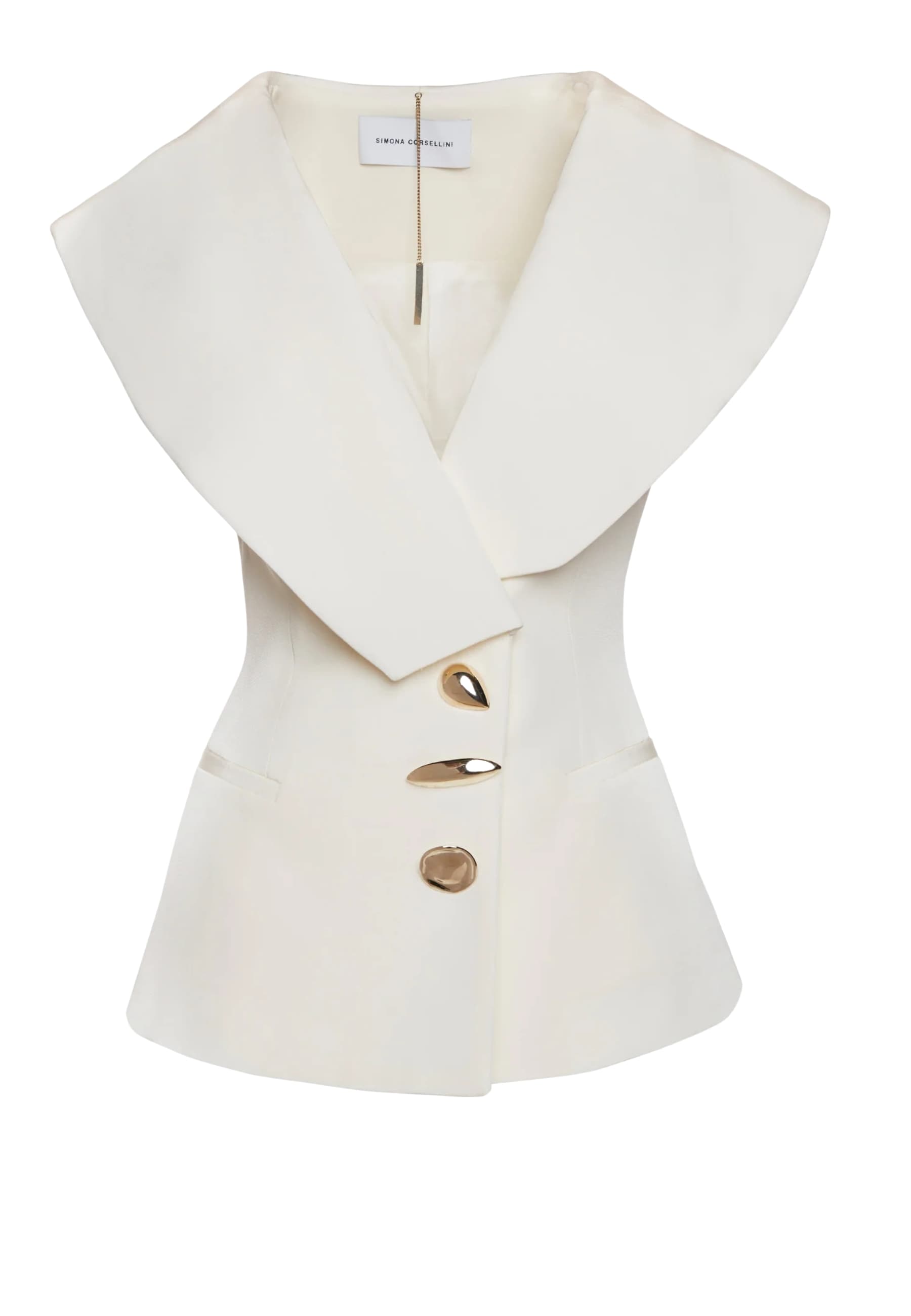 vest Simona Corsellini with gold buttons