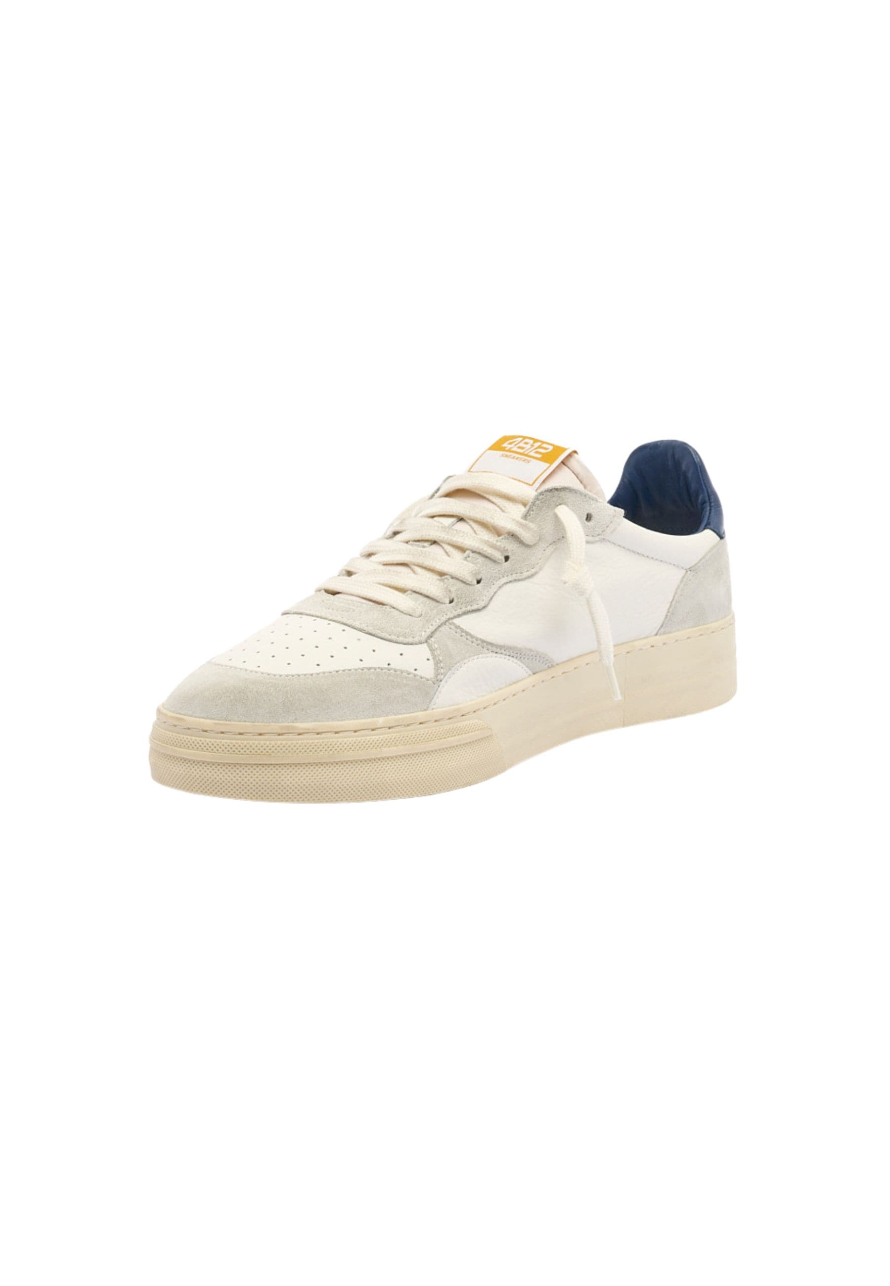 Men's Leather Sneakers 4b12 HYPER blue