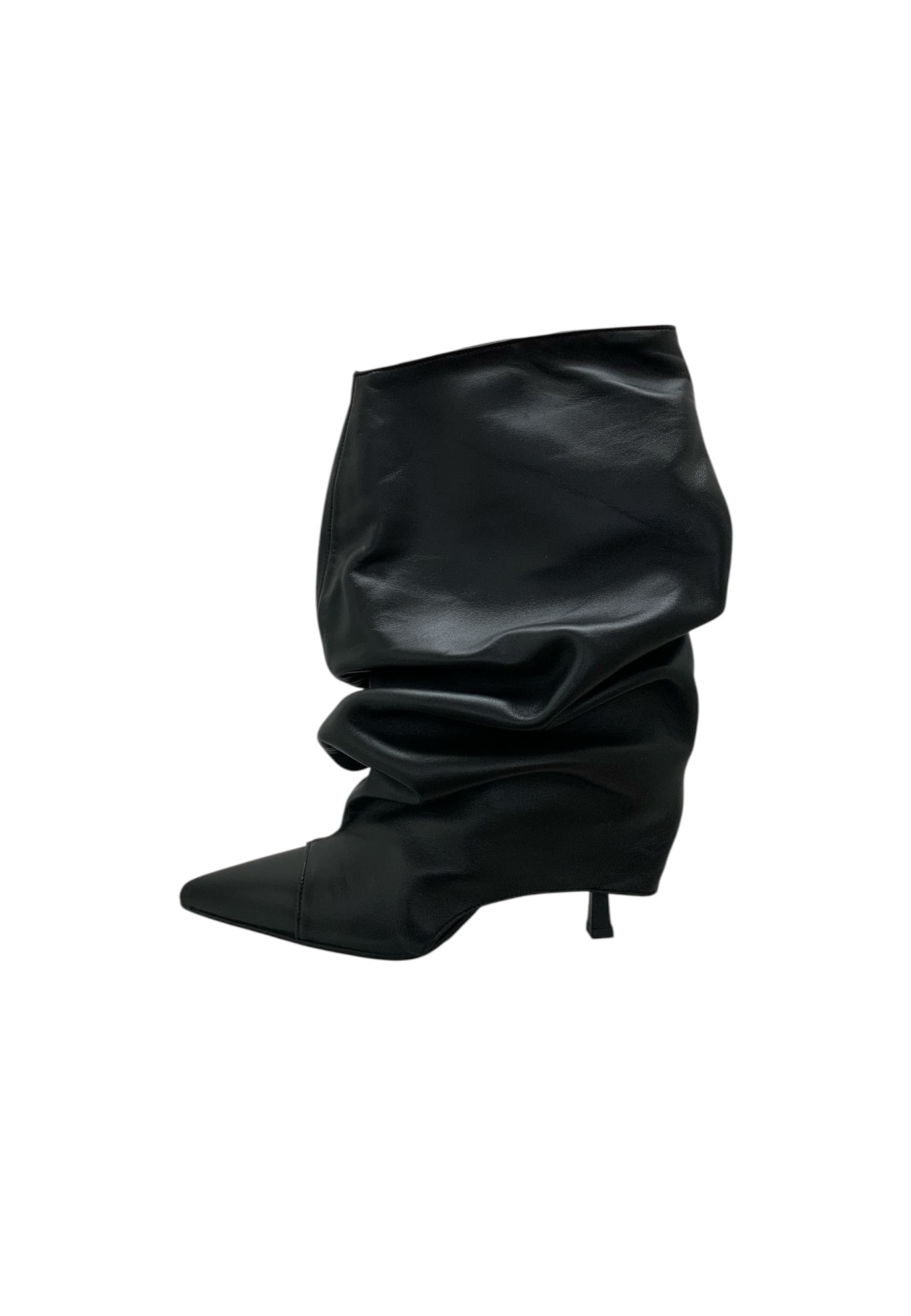 Ribbed boots Woman gisel moire heel 8cm