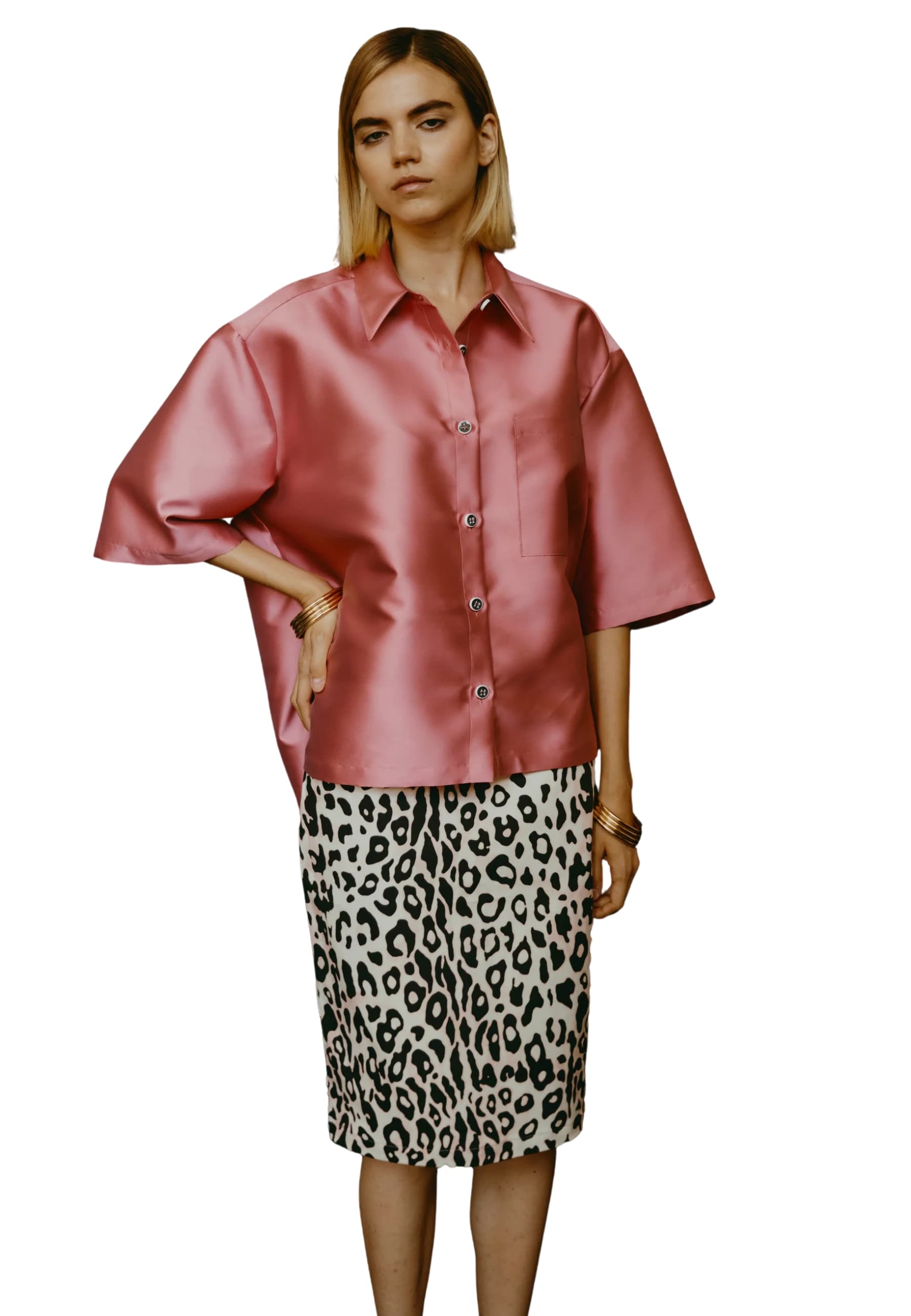 Woman The M in satin