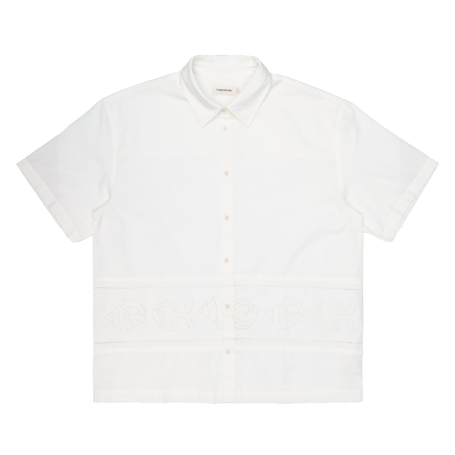 Shirt Man Thinking Mu white Vainica kurtis