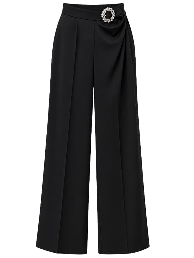 pantalone fibia rhinestones Simona Corsellini