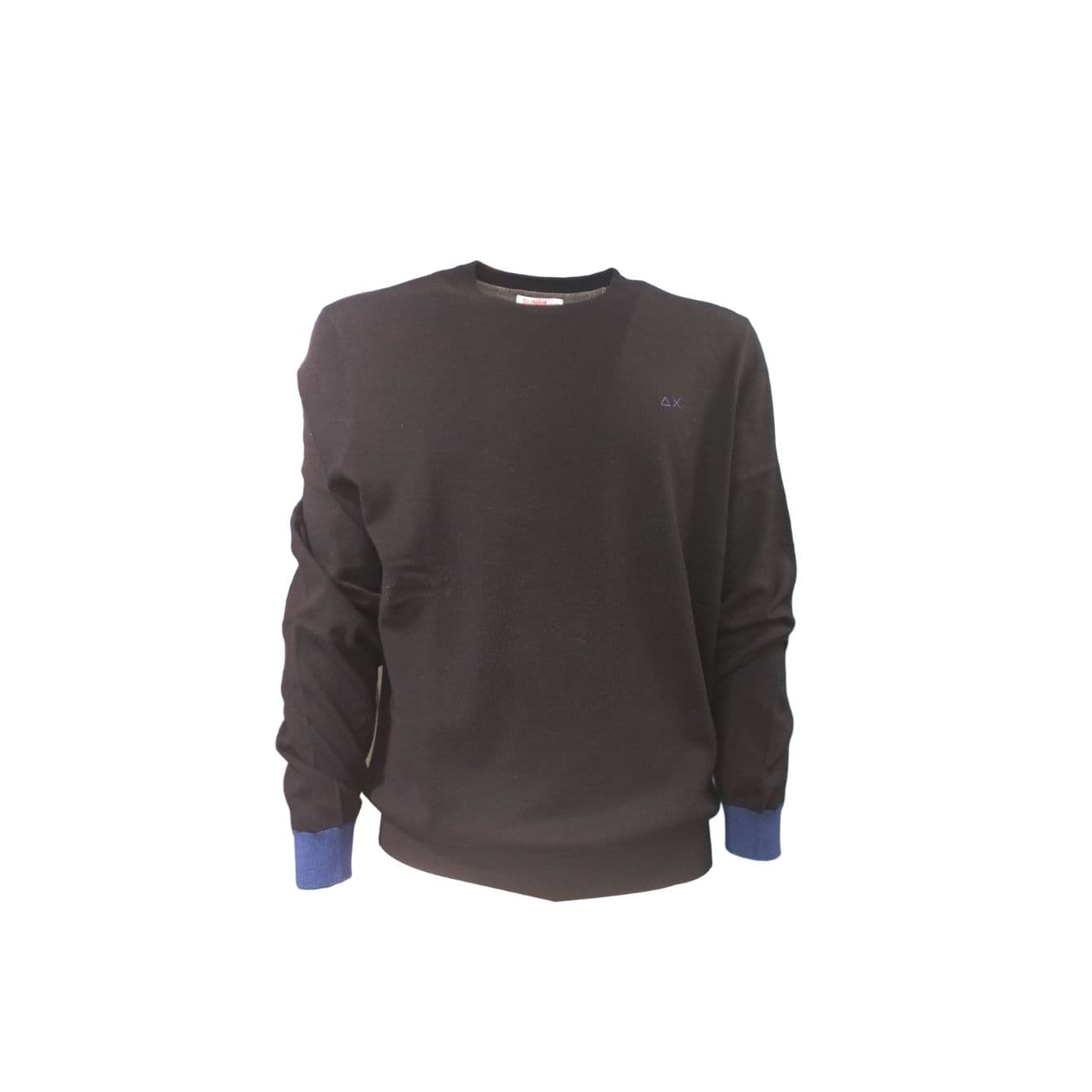 Sun68 - Black Elbow Contrast K43110 sweater