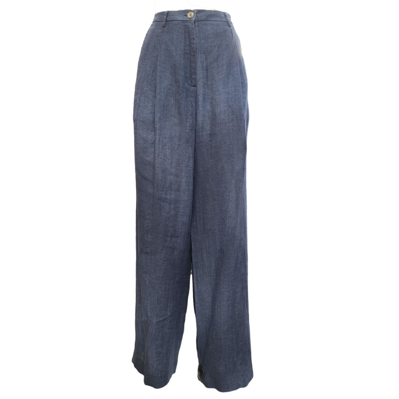 Merci - P347L Blue Straight Trousers