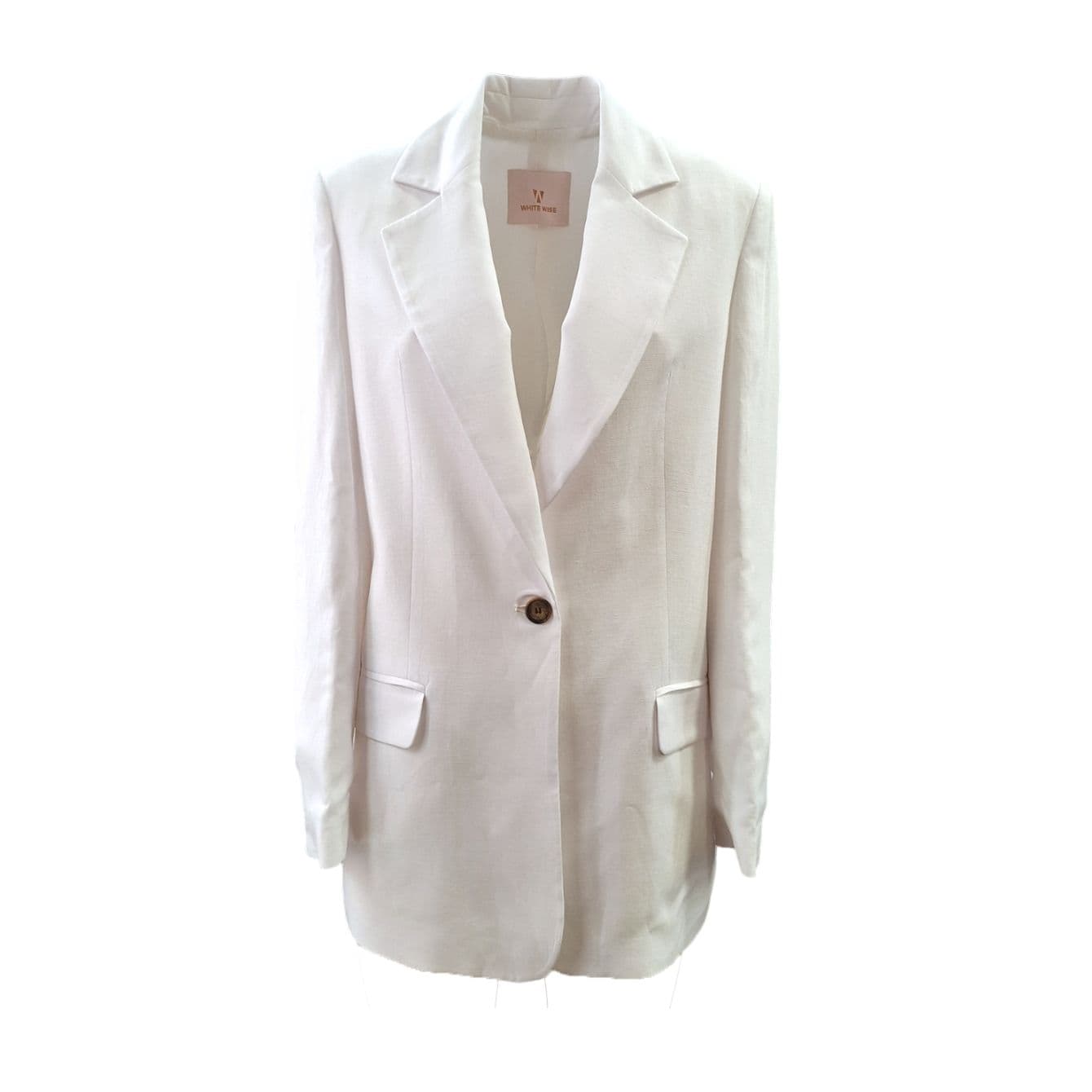 White Wise - Oversize White Jacket WW29139
