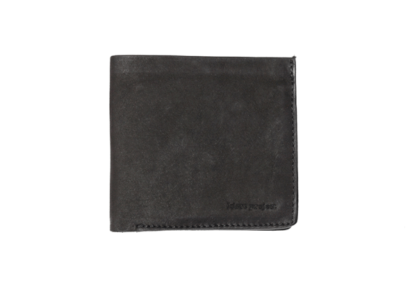 Man Kjore Project Slim Fold Wallet Black