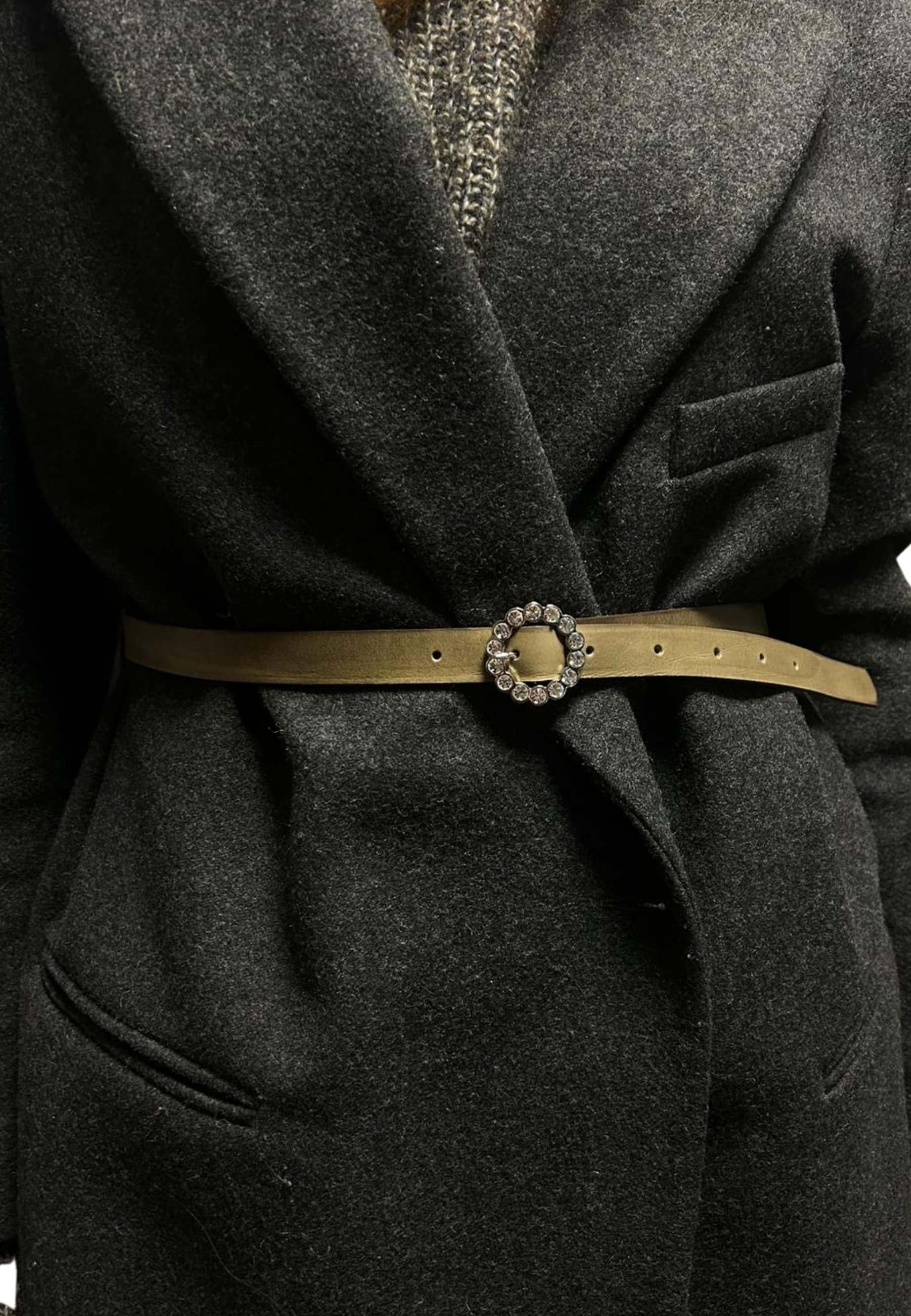 belt belt The M fibia rhinestones