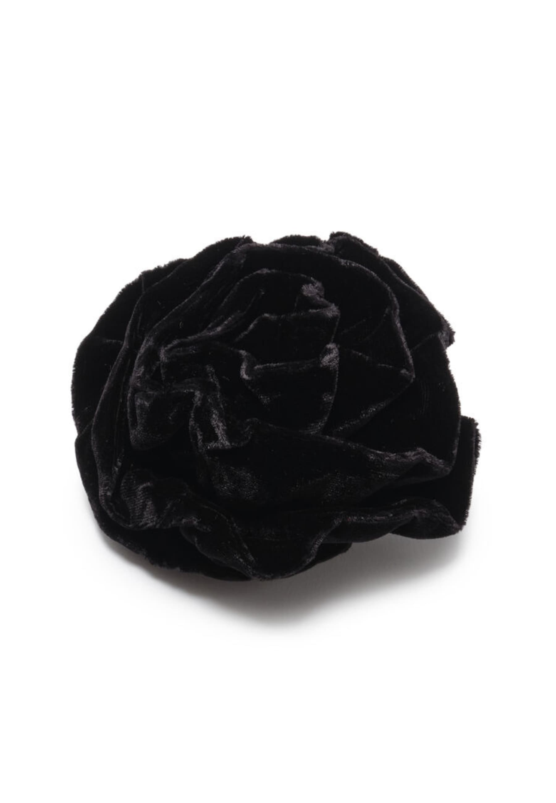 Velvet flow brooch Maliparmi black