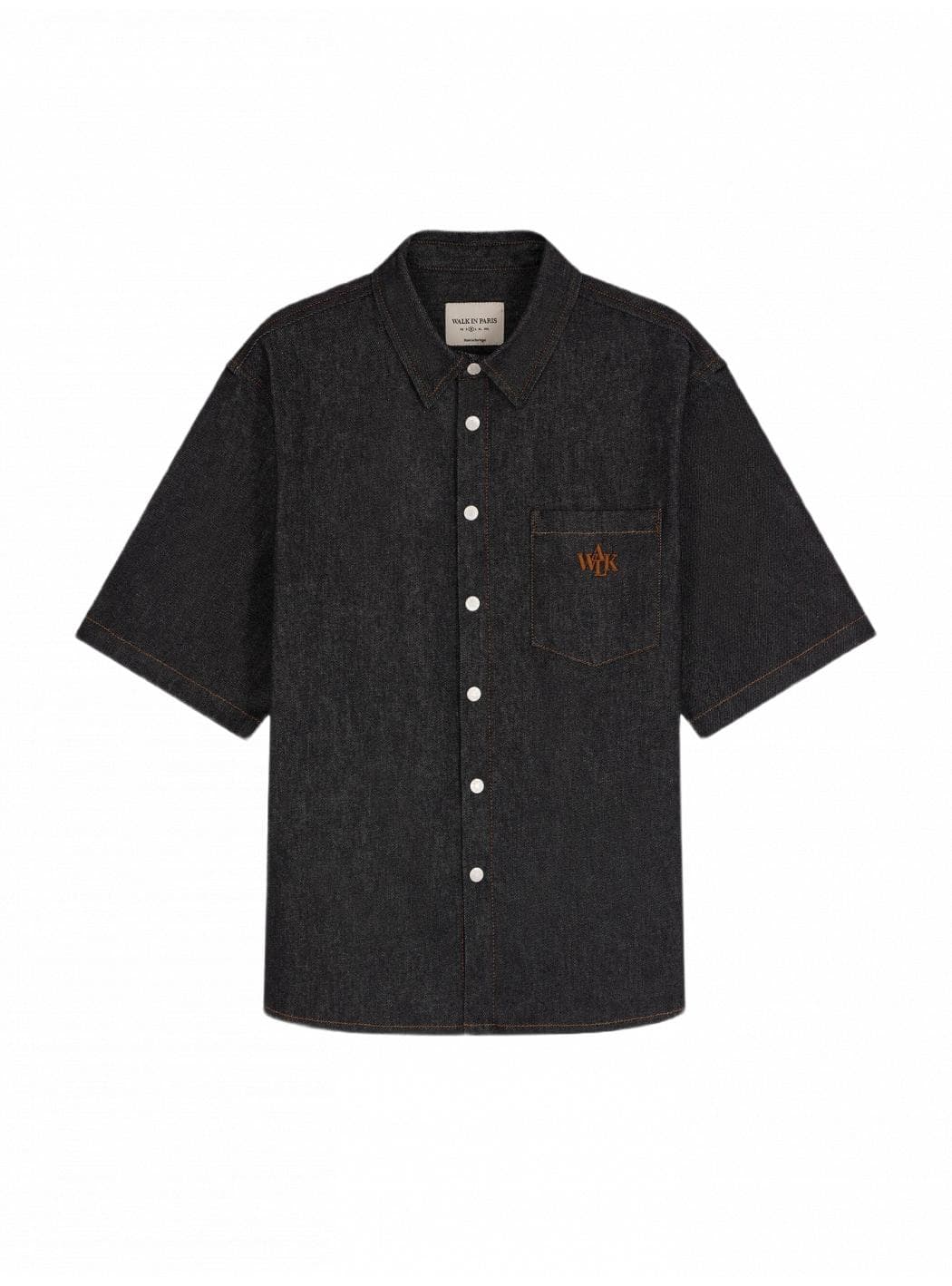 raw denim shirt