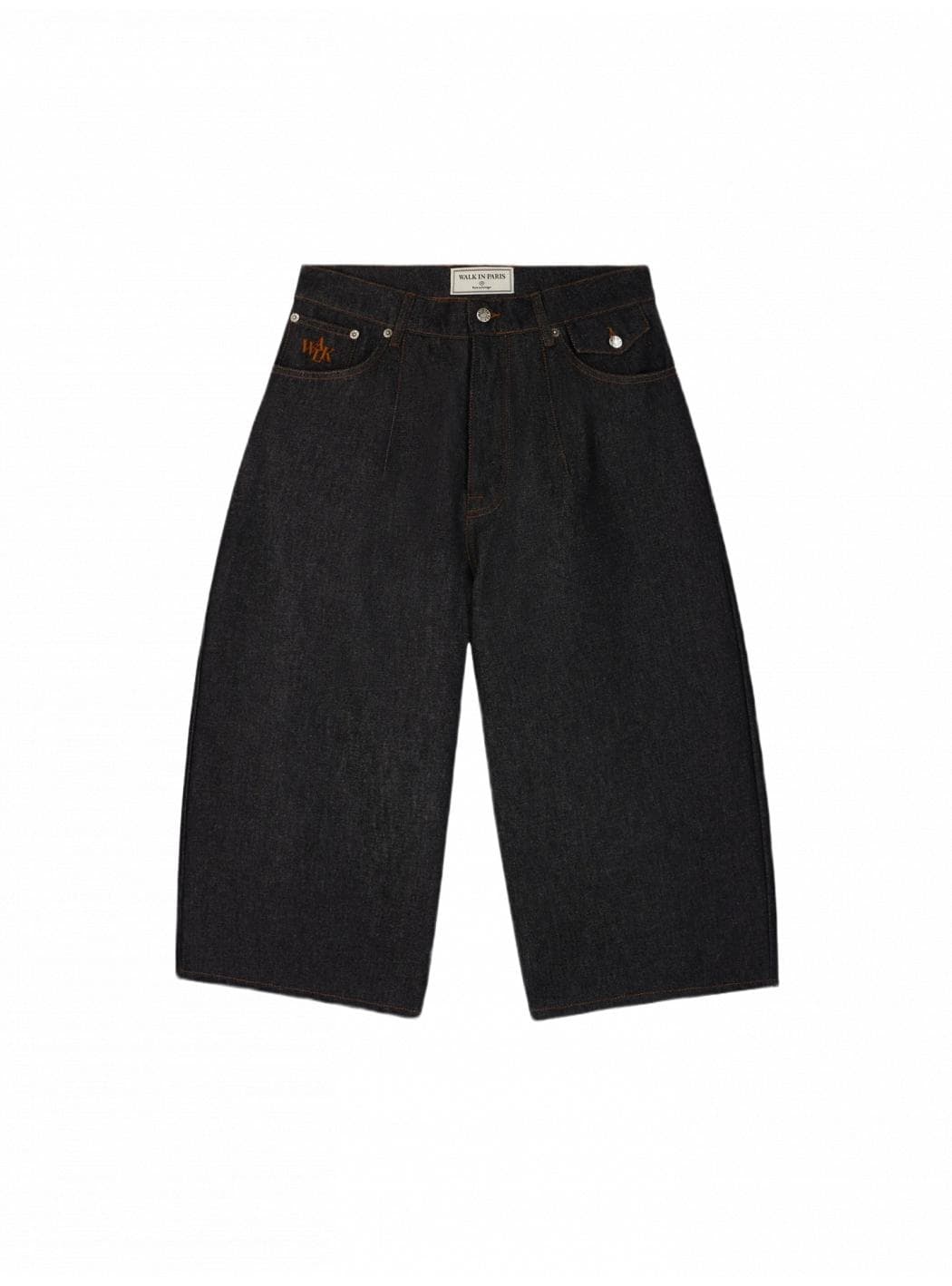 raw denim baloon shorts