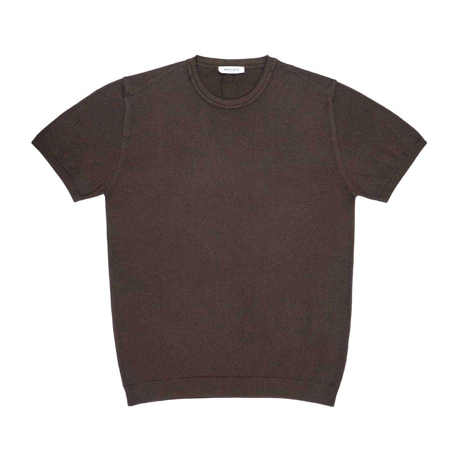 Men's jersey Wool & Co Pettinato Moka