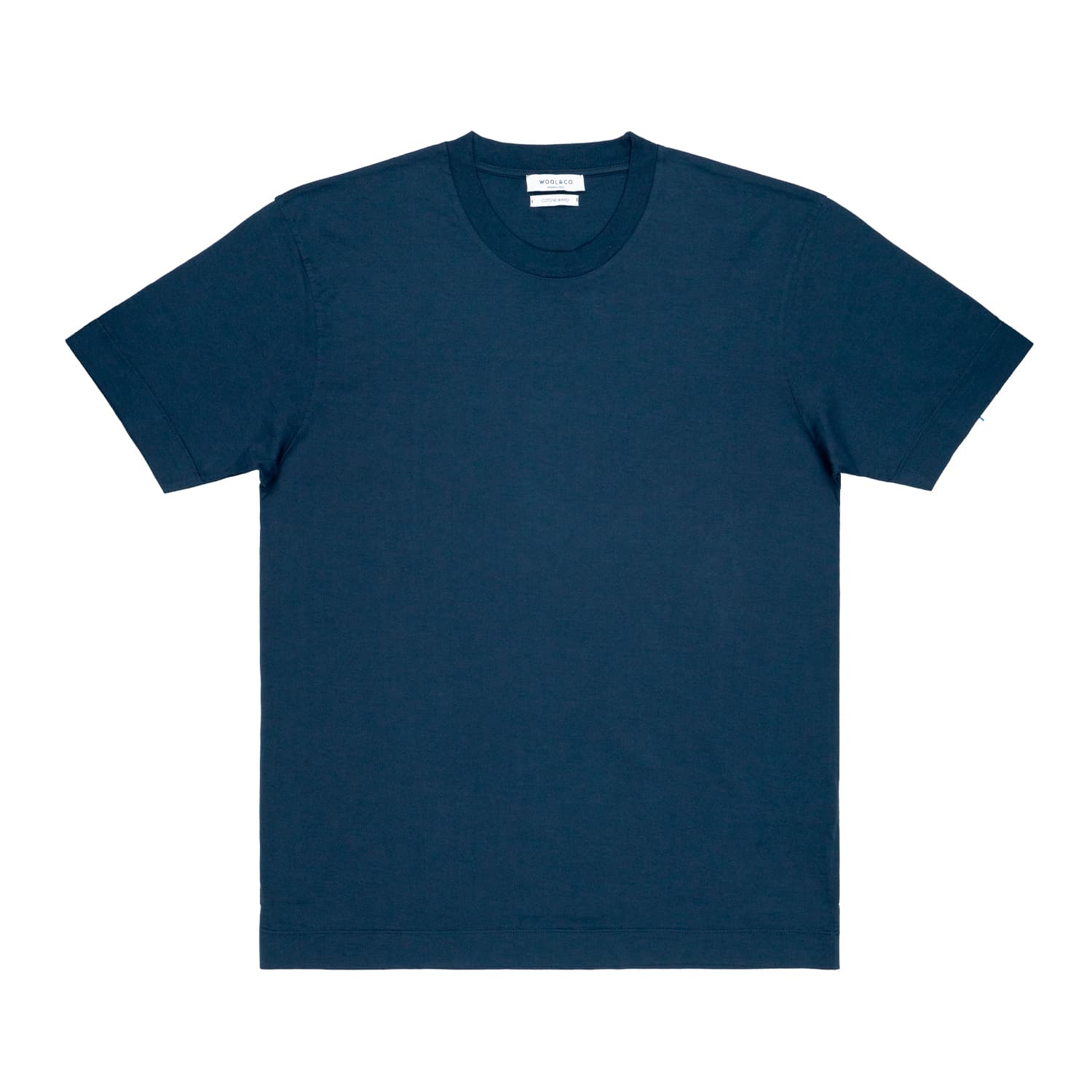 T-shirt Paricollo Cotton Mako Bleu MM