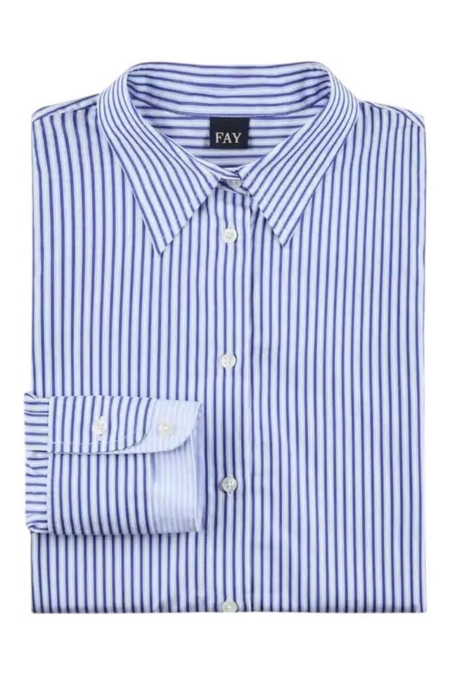 Fay Shirts White/blue