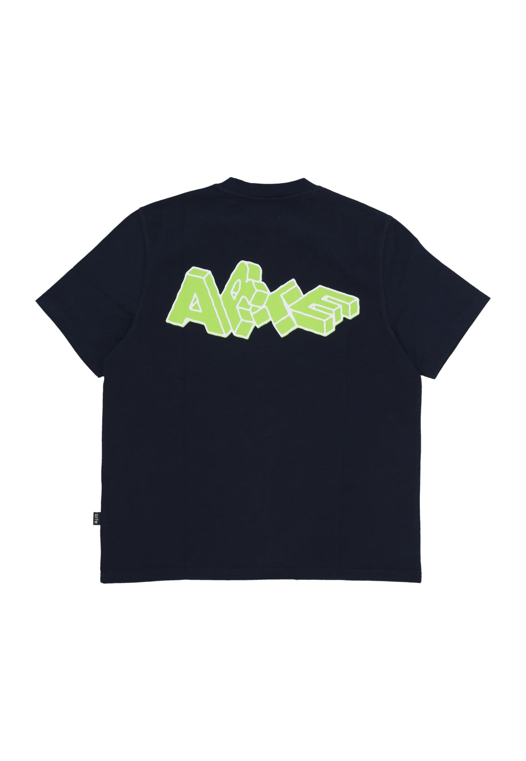 Men's T-shirt Block Print T-shirt Navy