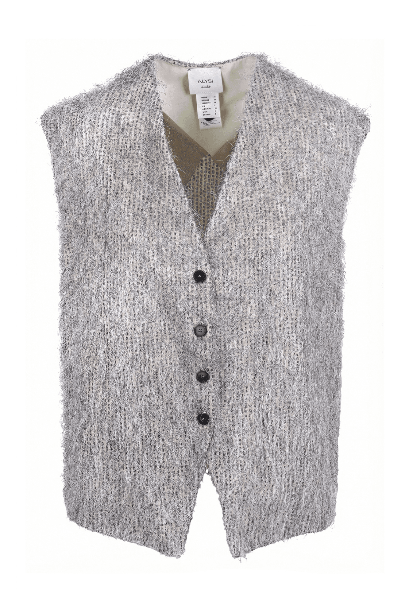 Alysi - vest - 471189 - Beige/Nero