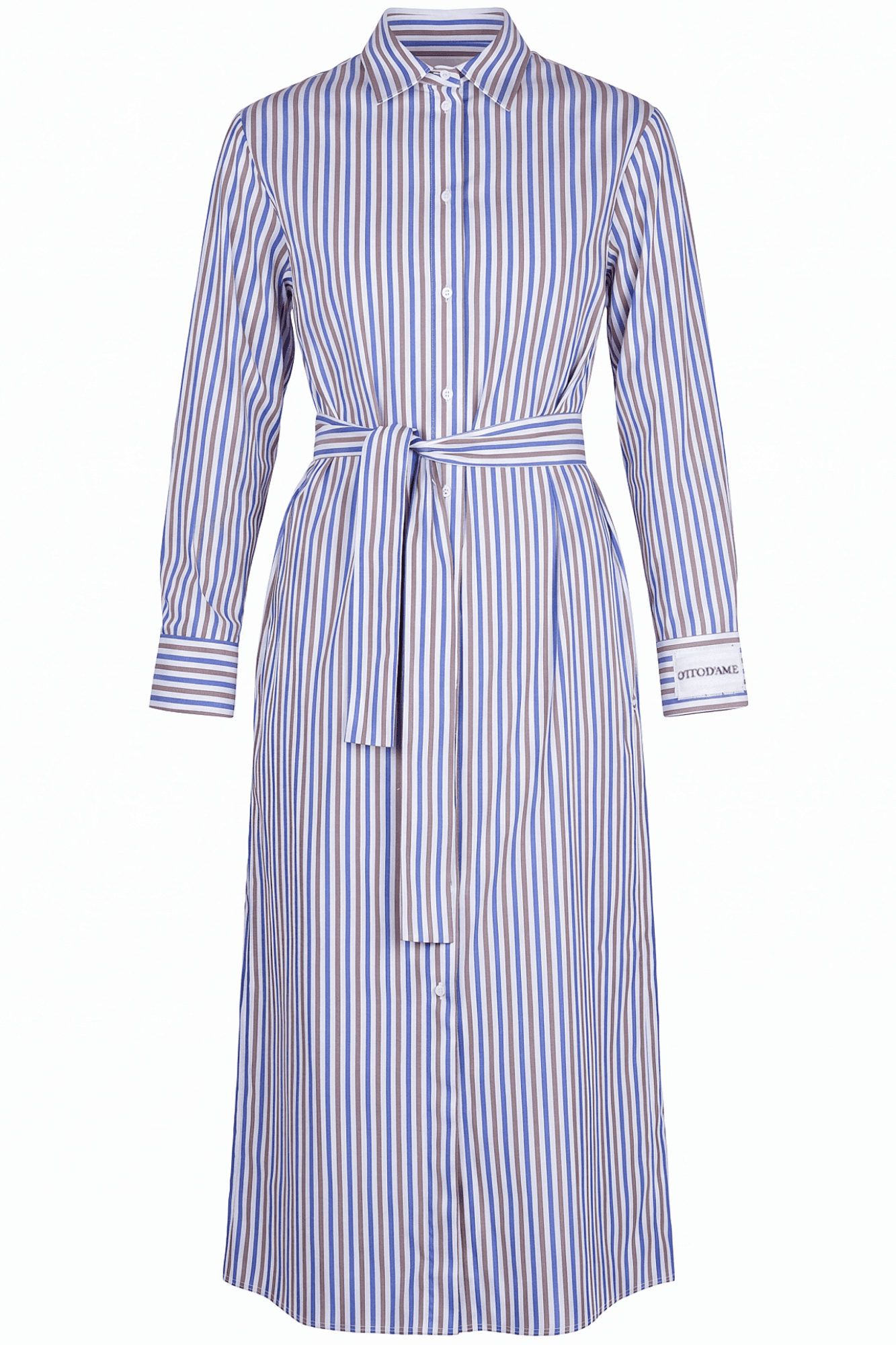 Ottod'ame - Dress - 470735 - Blue/ Brown