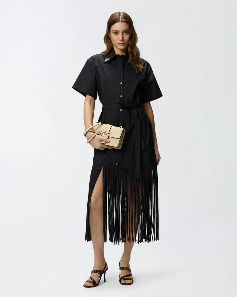Pinko avigliano popeline dress ss26