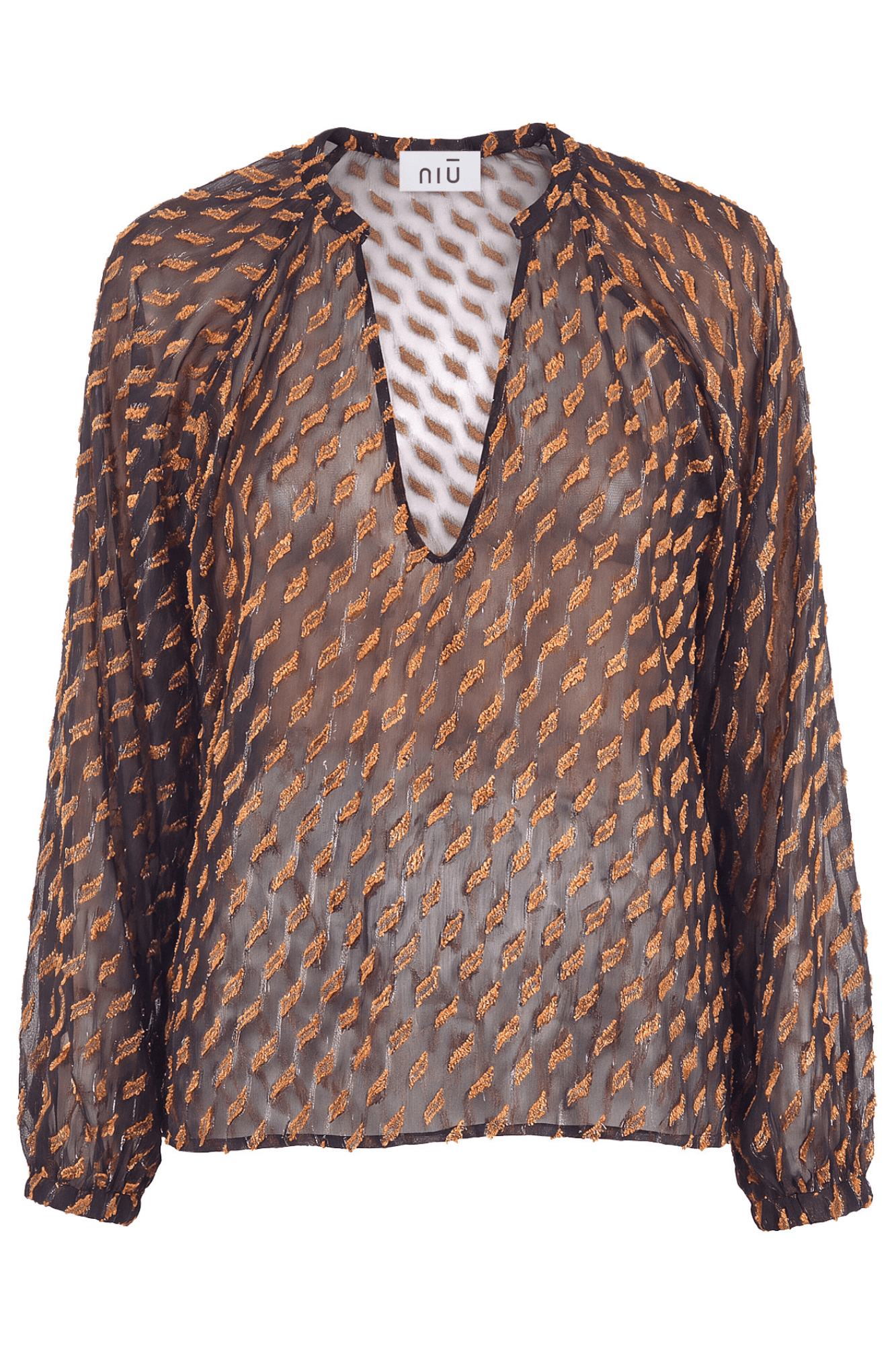 Niu - Blusa - 480655 - Fantasia Ocra