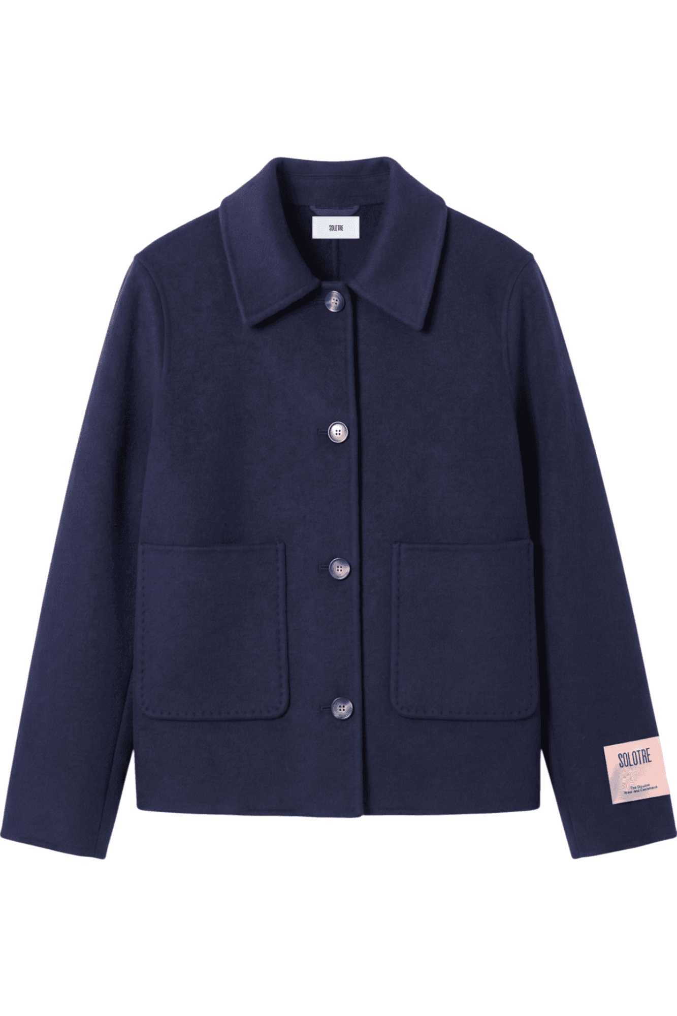 Solotre - Coat - 480484 - Blue