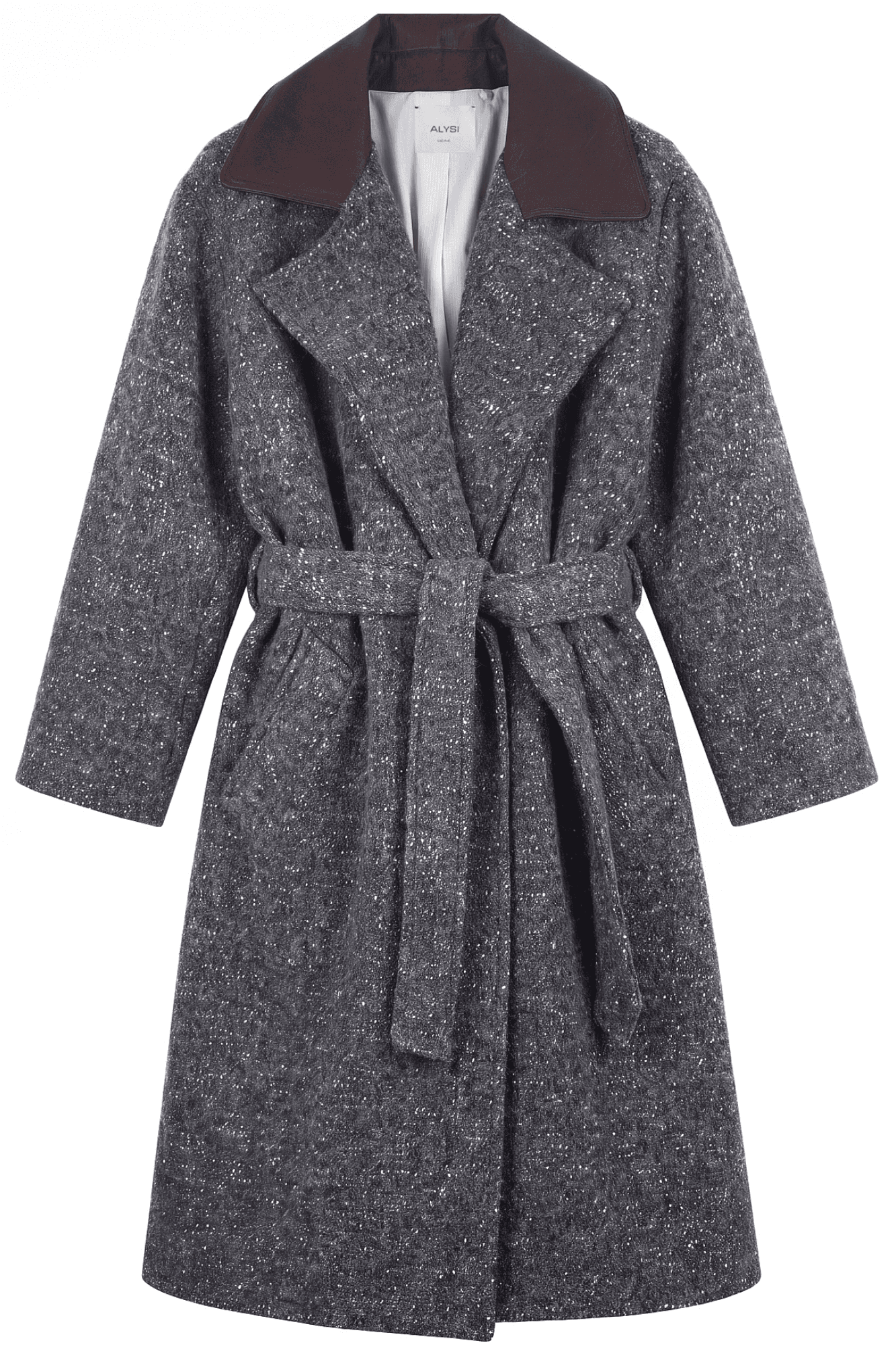 Alysi - Coat - 480611 - Grey/ Brown