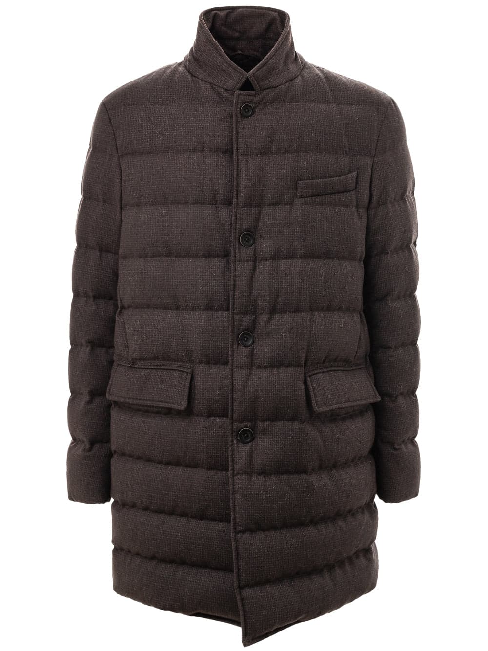 Padded coat with collar Herno