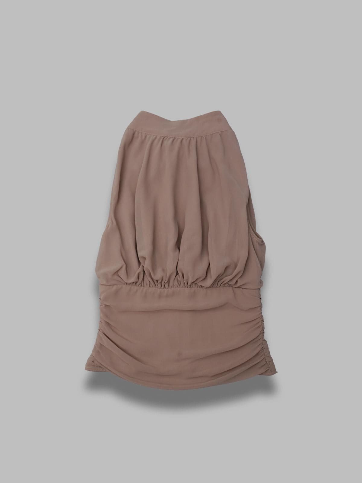 chiffon ruched top