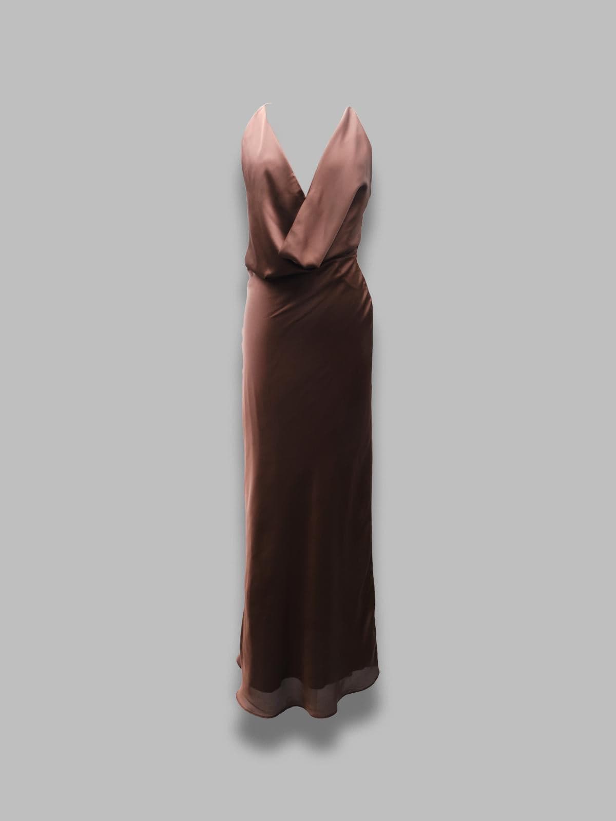 Chiffon halter dressing