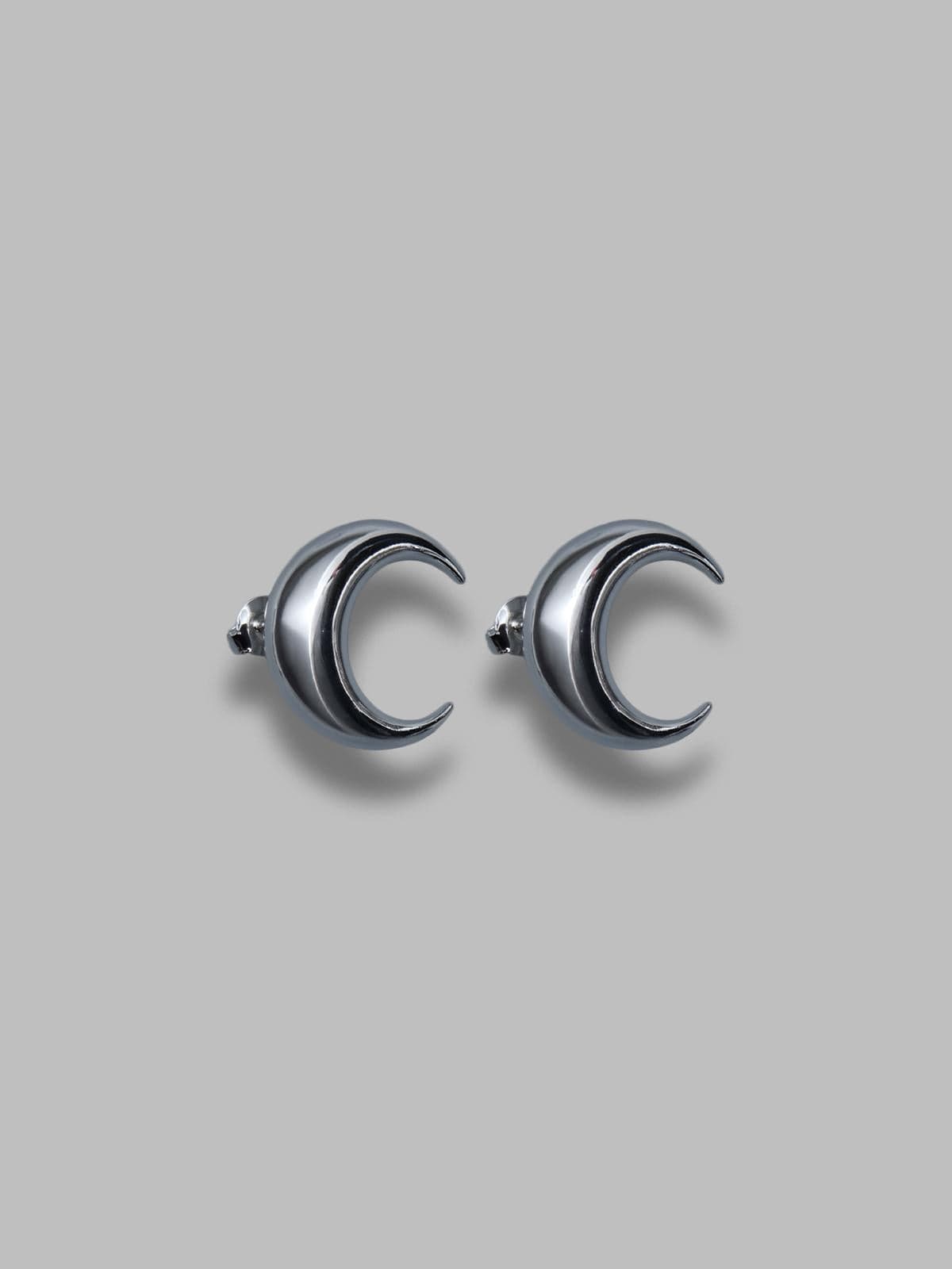 moon stud earrings