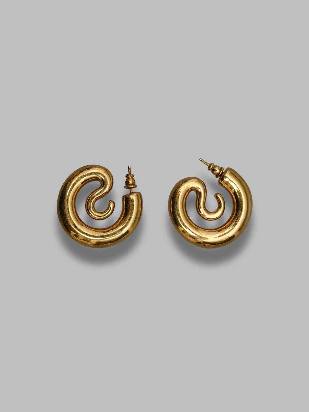 serpent hoops small - made in italy