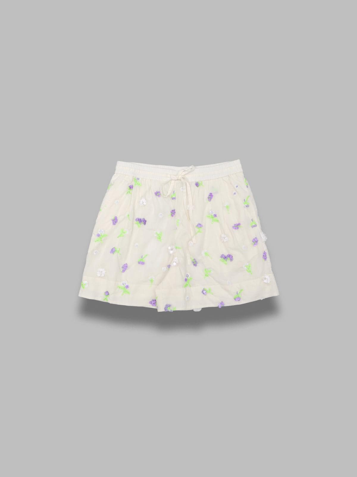 jelena embroidered mini shorts