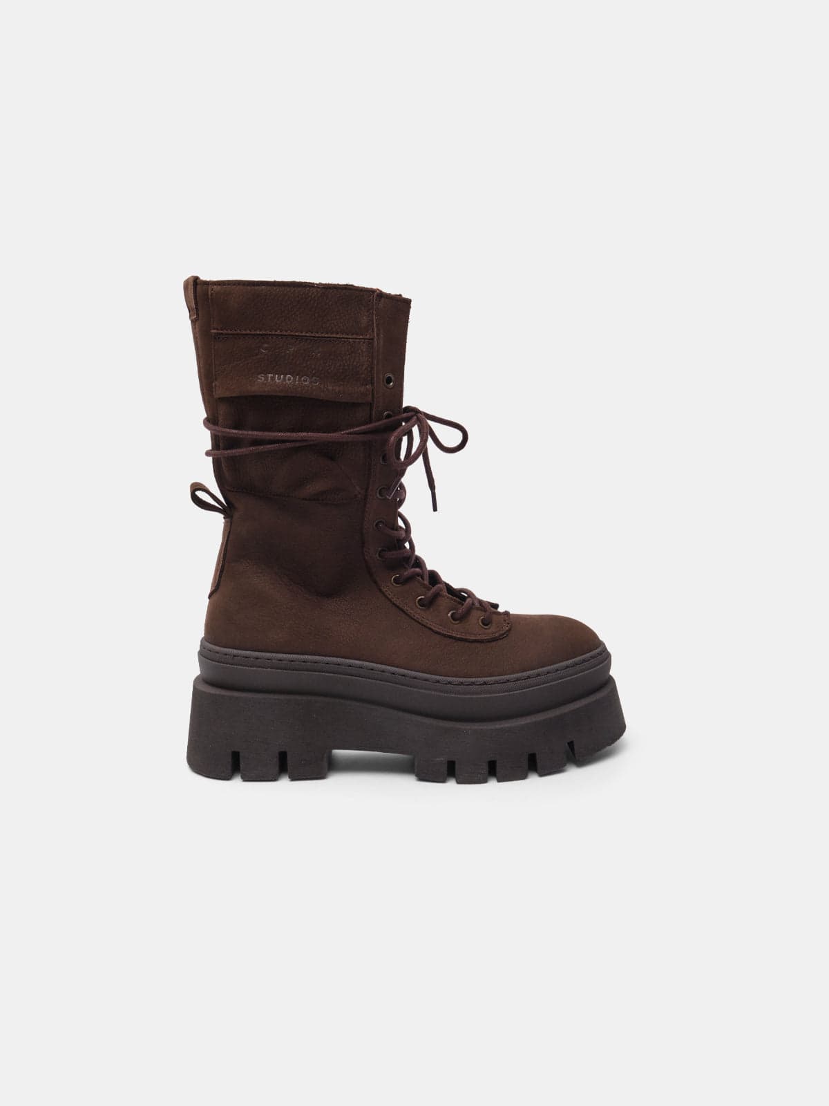 woman lace-up boot