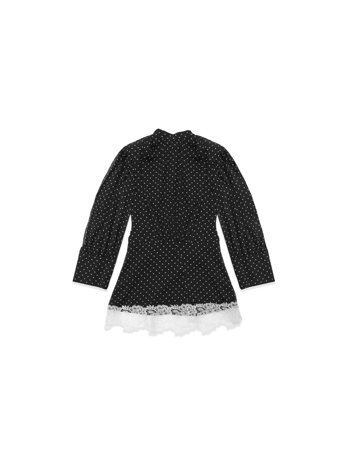 minidress ls lace detail